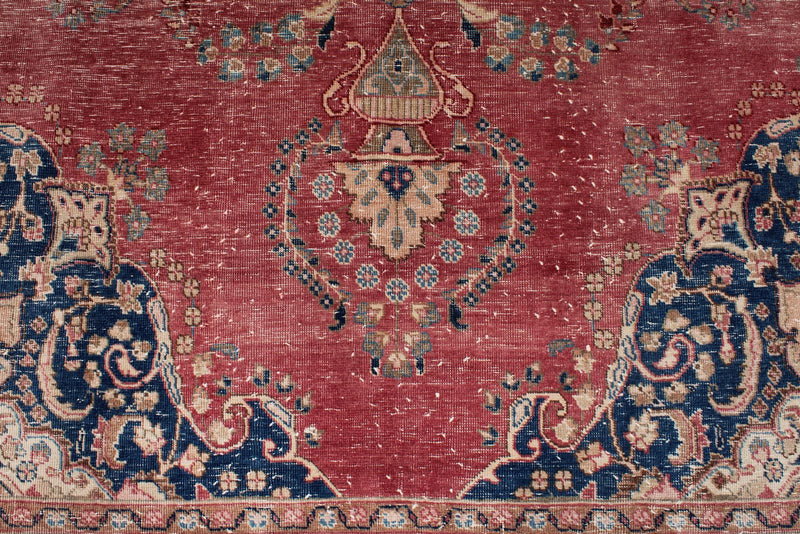 8x12 Rust and Multicolor Modern Contemporary Rug