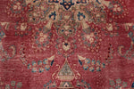8x12 Rust and Multicolor Modern Contemporary Rug