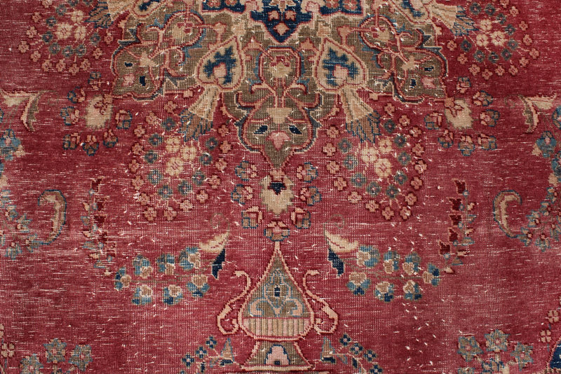 8x12 Rust and Multicolor Modern Contemporary Rug