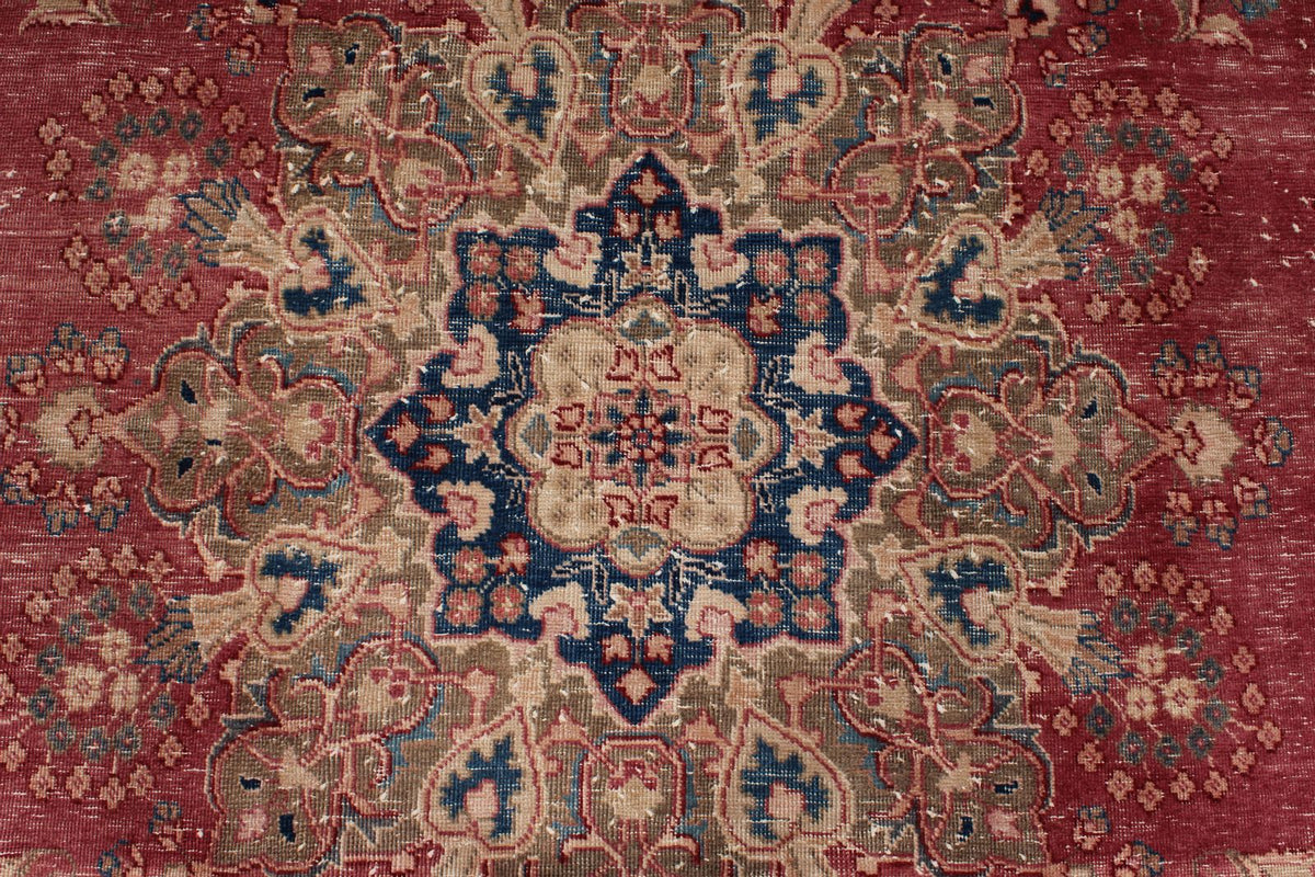 8x12 Rust and Multicolor Modern Contemporary Rug