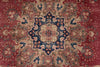 8x12 Rust and Multicolor Modern Contemporary Rug