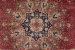 8x12 Rust and Multicolor Modern Contemporary Rug
