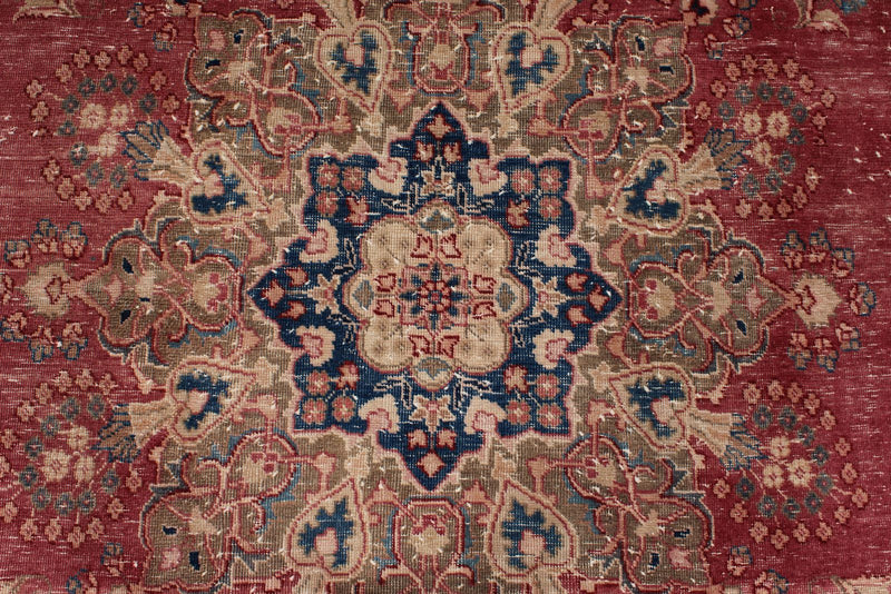 8x12 Rust and Multicolor Modern Contemporary Rug