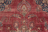 8x12 Rust and Multicolor Modern Contemporary Rug