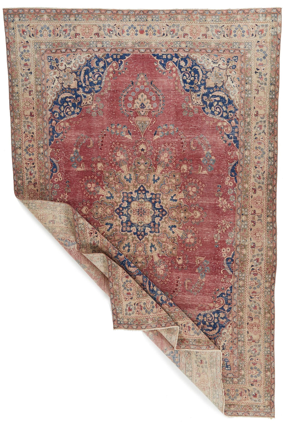 8x12 Rust and Multicolor Modern Contemporary Rug