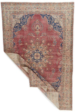8x12 Rust and Multicolor Modern Contemporary Rug