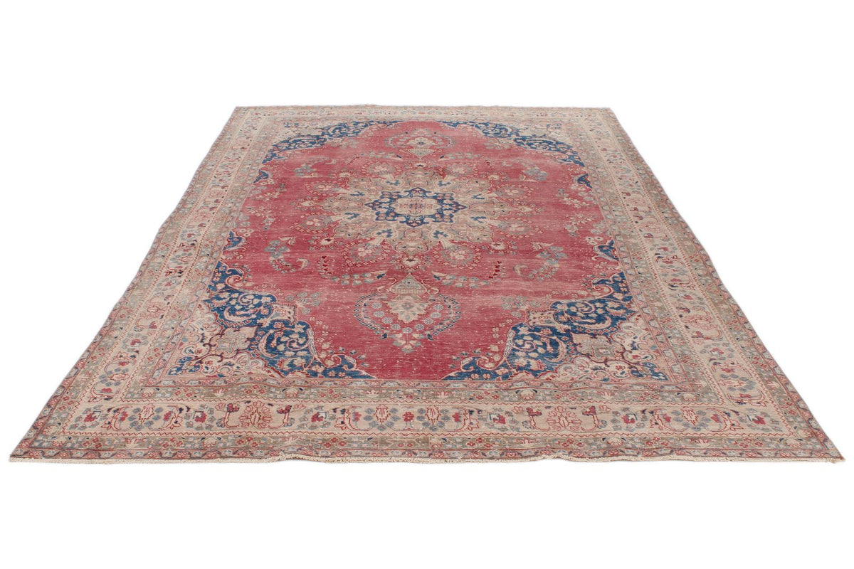 8x12 Rust and Multicolor Modern Contemporary Rug