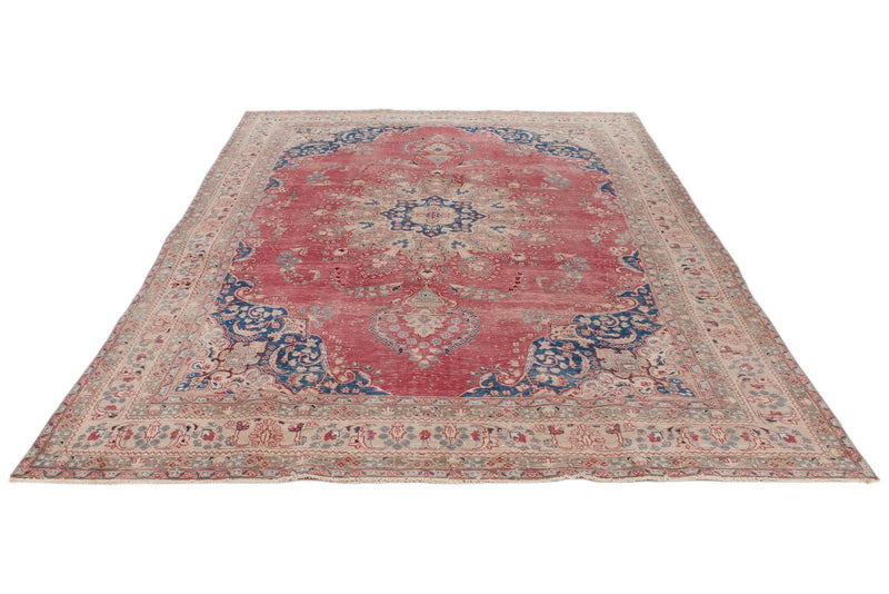 8x12 Rust and Multicolor Modern Contemporary Rug