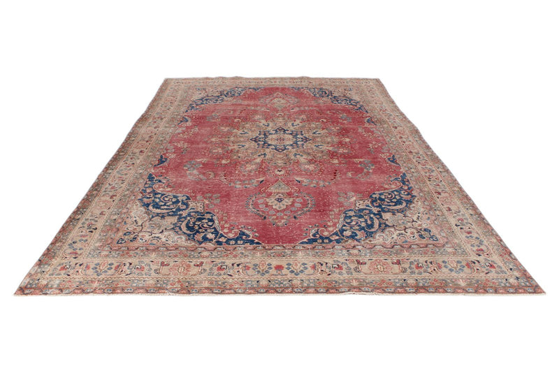 8x12 Rust and Multicolor Modern Contemporary Rug