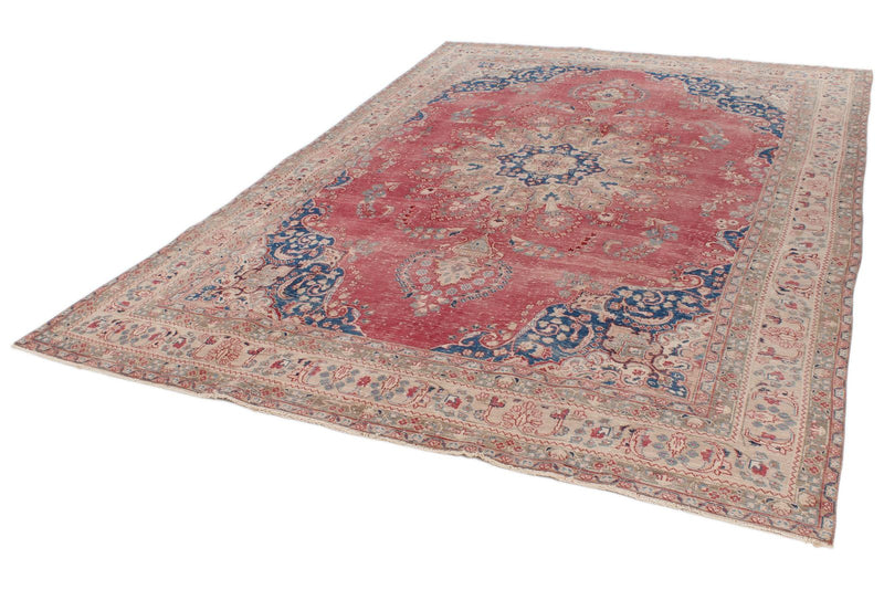 8x12 Rust and Multicolor Modern Contemporary Rug