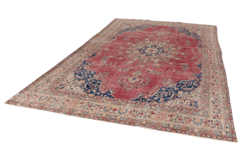 8x12 Rust and Multicolor Modern Contemporary Rug