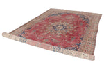 8x12 Rust and Multicolor Modern Contemporary Rug