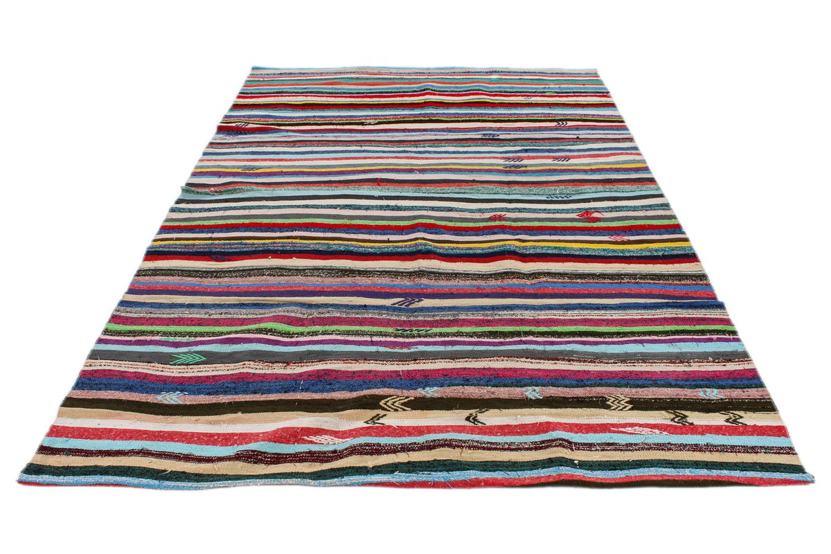 6x10 Multicolor Turkish Tribal Rug