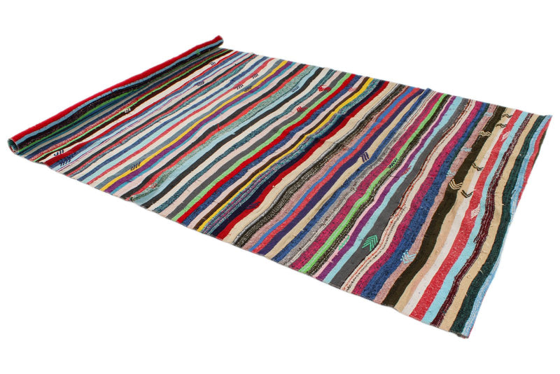 6x10 Multicolor Turkish Tribal Rug