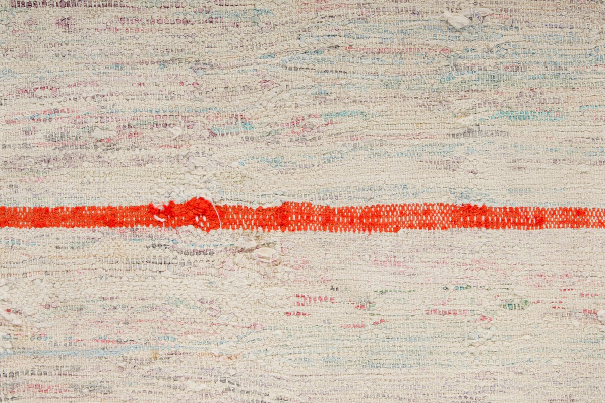 5x8 White and Multicolor Turkish Tribal Rug
