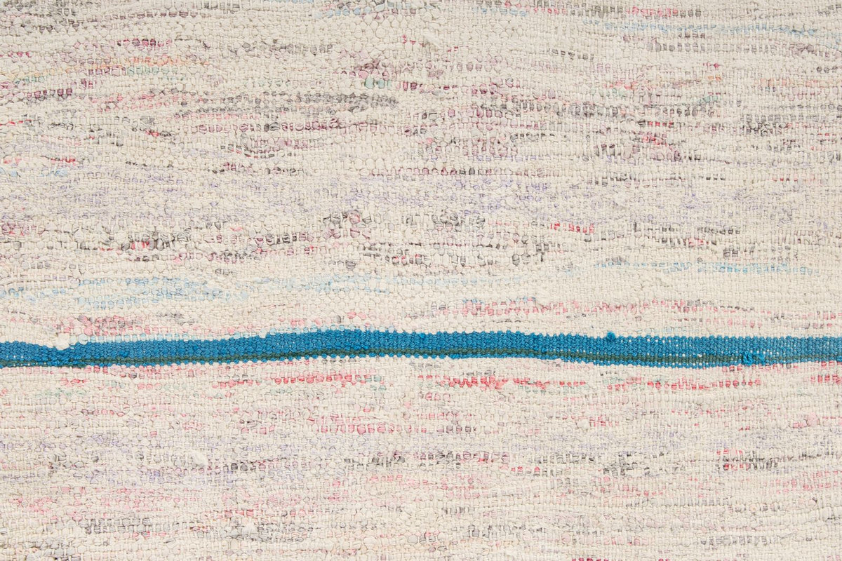 5x8 White and Multicolor Turkish Tribal Rug