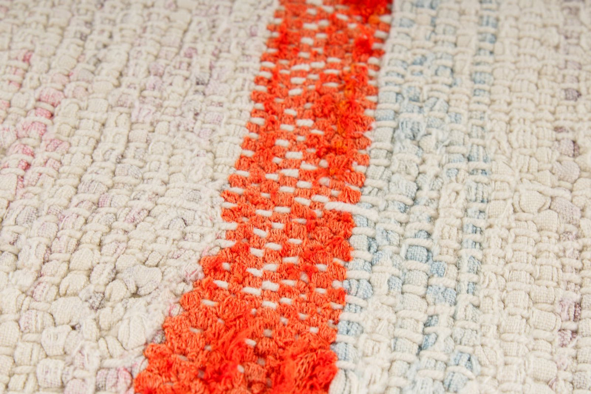 5x8 White and Multicolor Turkish Tribal Rug