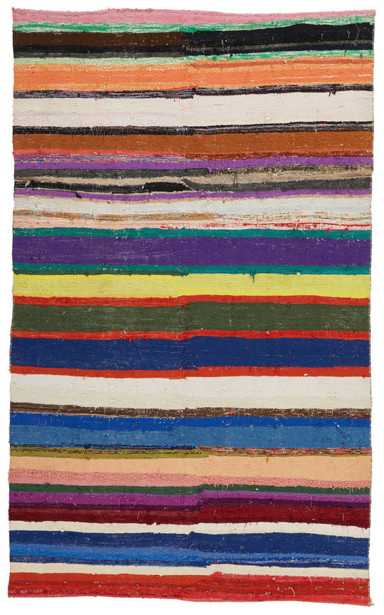 5x9 Multicolor Turkish Tribal Rug