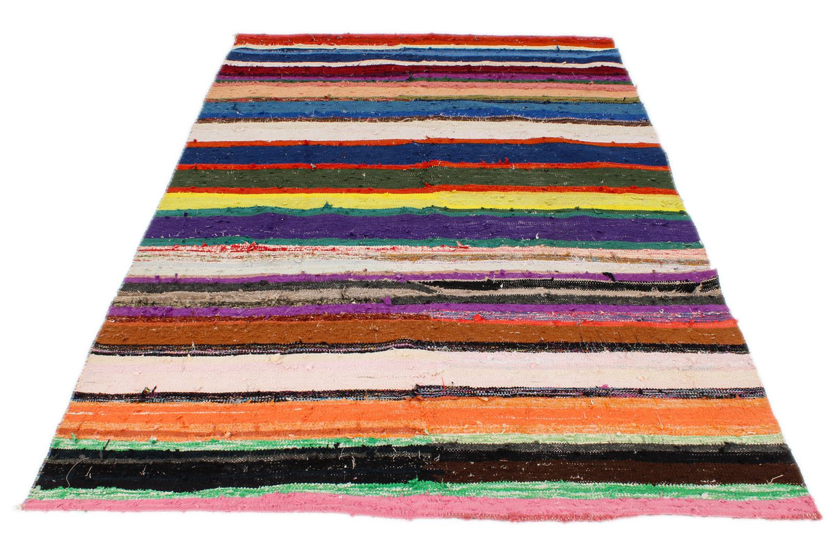 5x9 Multicolor Turkish Tribal Rug