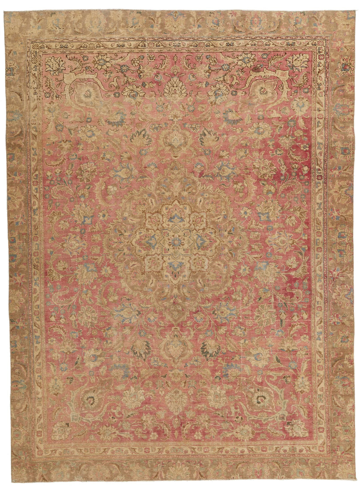 7x10 Pink and Multicolor Modern Contemporary Rug