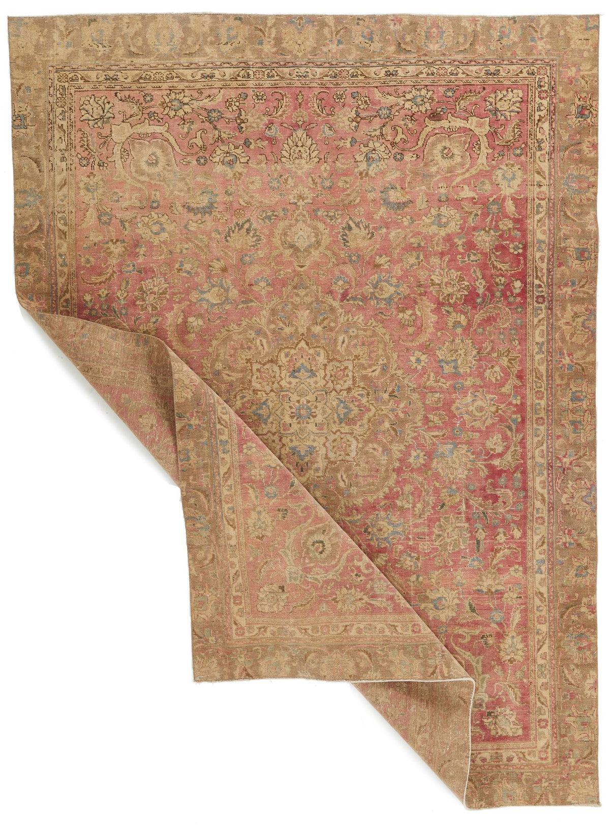 7x10 Pink and Multicolor Modern Contemporary Rug