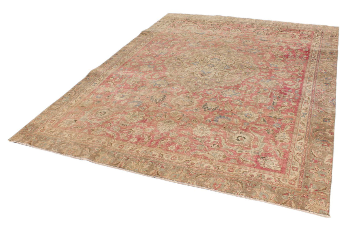 7x10 Pink and Multicolor Modern Contemporary Rug