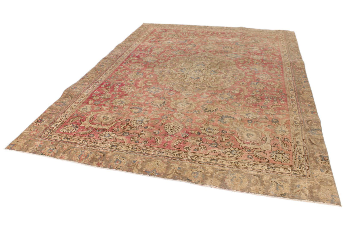 7x10 Pink and Multicolor Modern Contemporary Rug