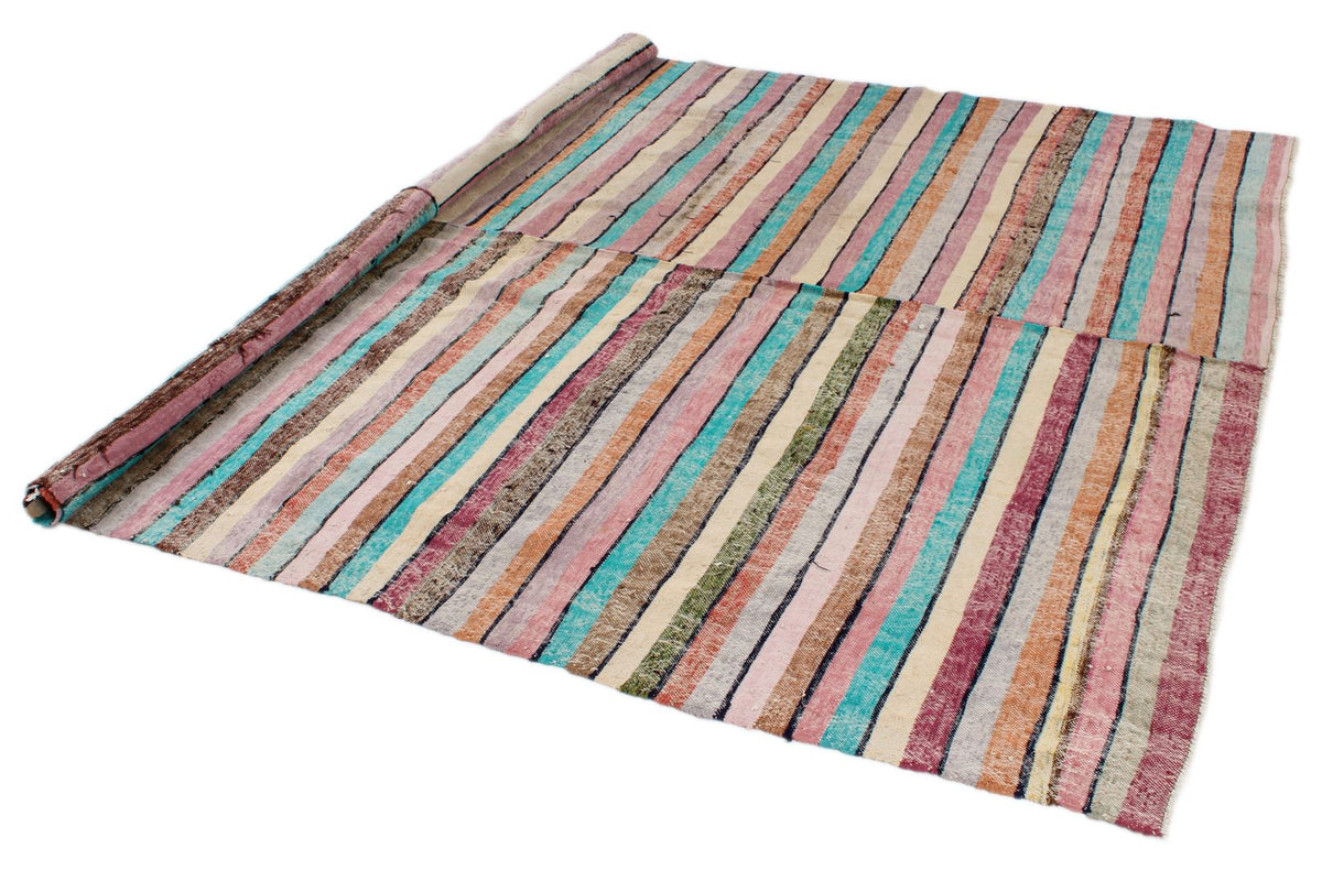 7x8 Multicolor Turkish Tribal Rug