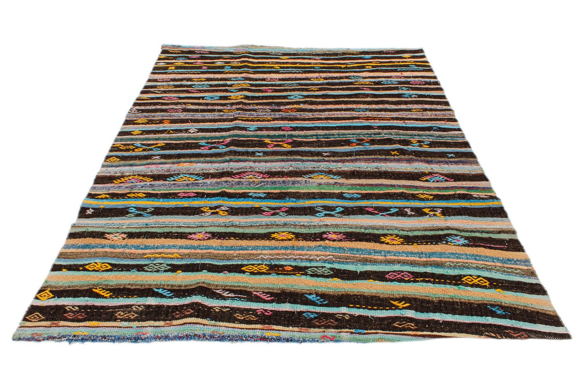 6x8 Multicolor Turkish Tribal Rug