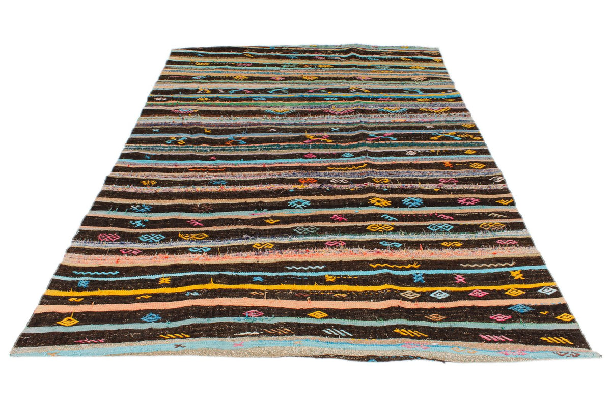 6x8 Multicolor Turkish Tribal Rug