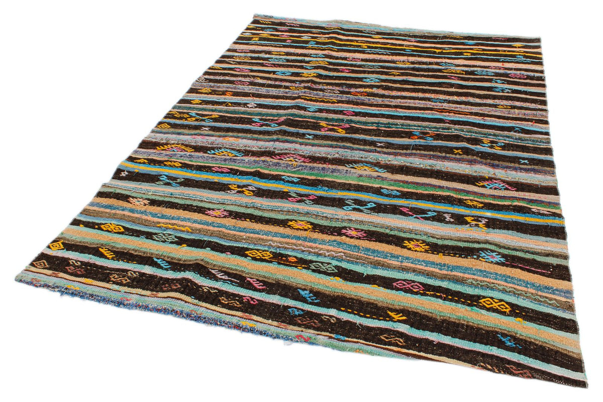 6x8 Multicolor Turkish Tribal Rug