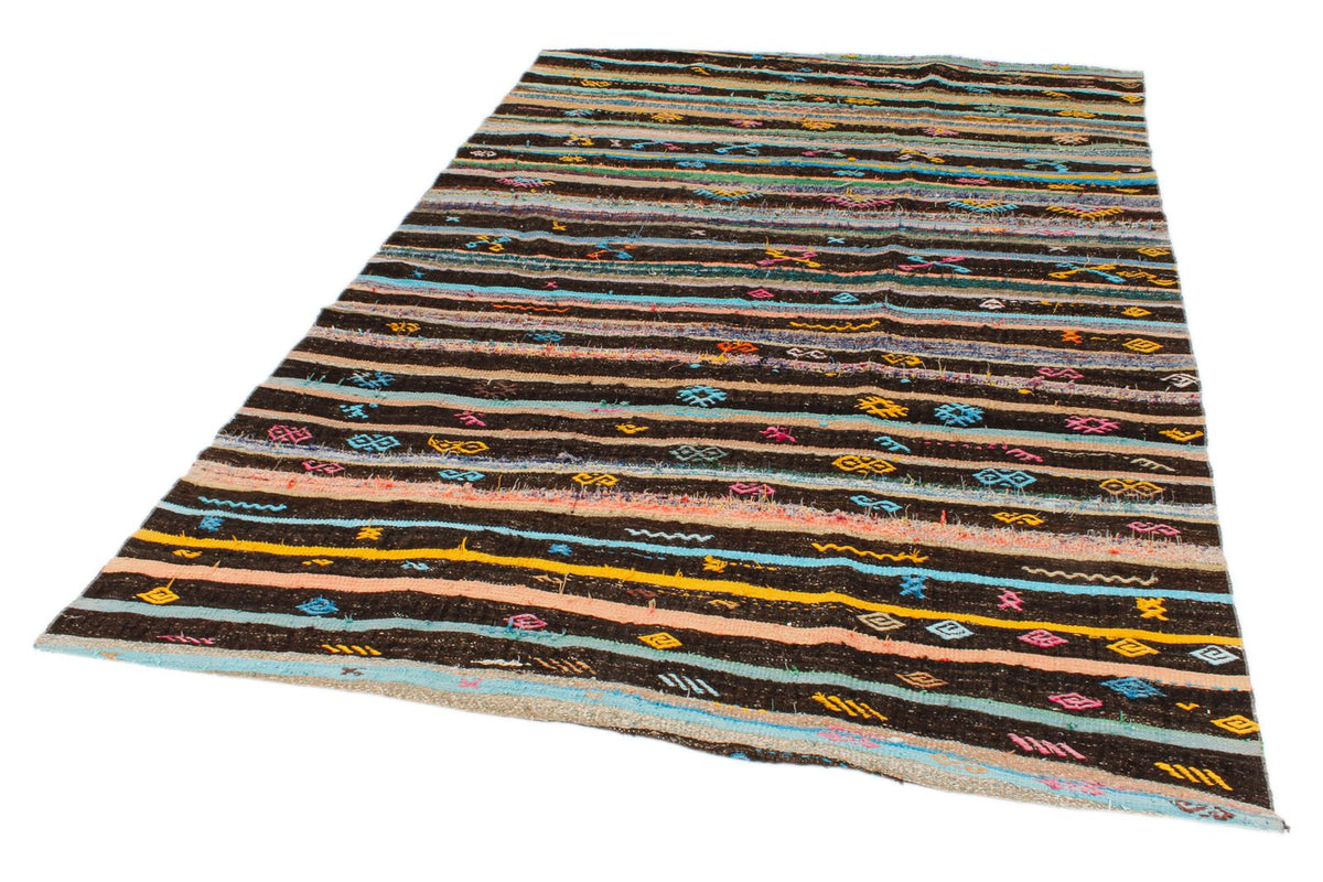 6x8 Multicolor Turkish Tribal Rug