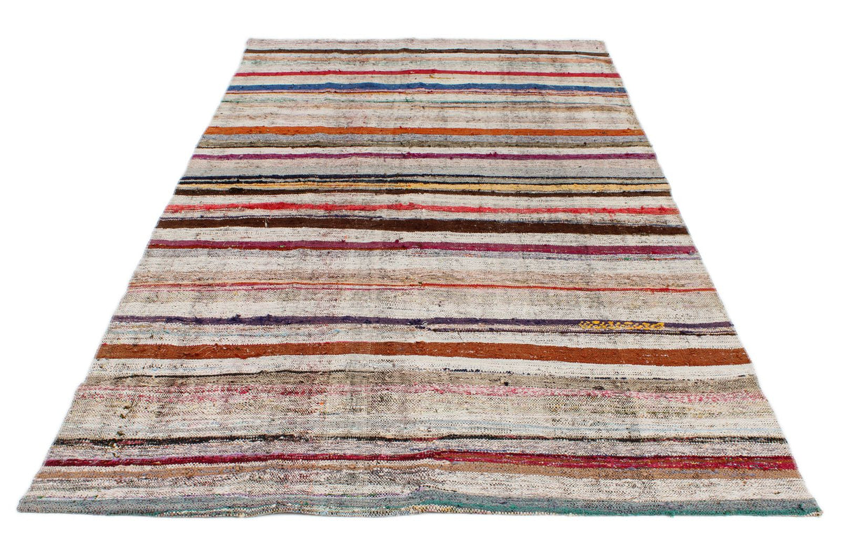 5x9 Multicolor Turkish Tribal Rug