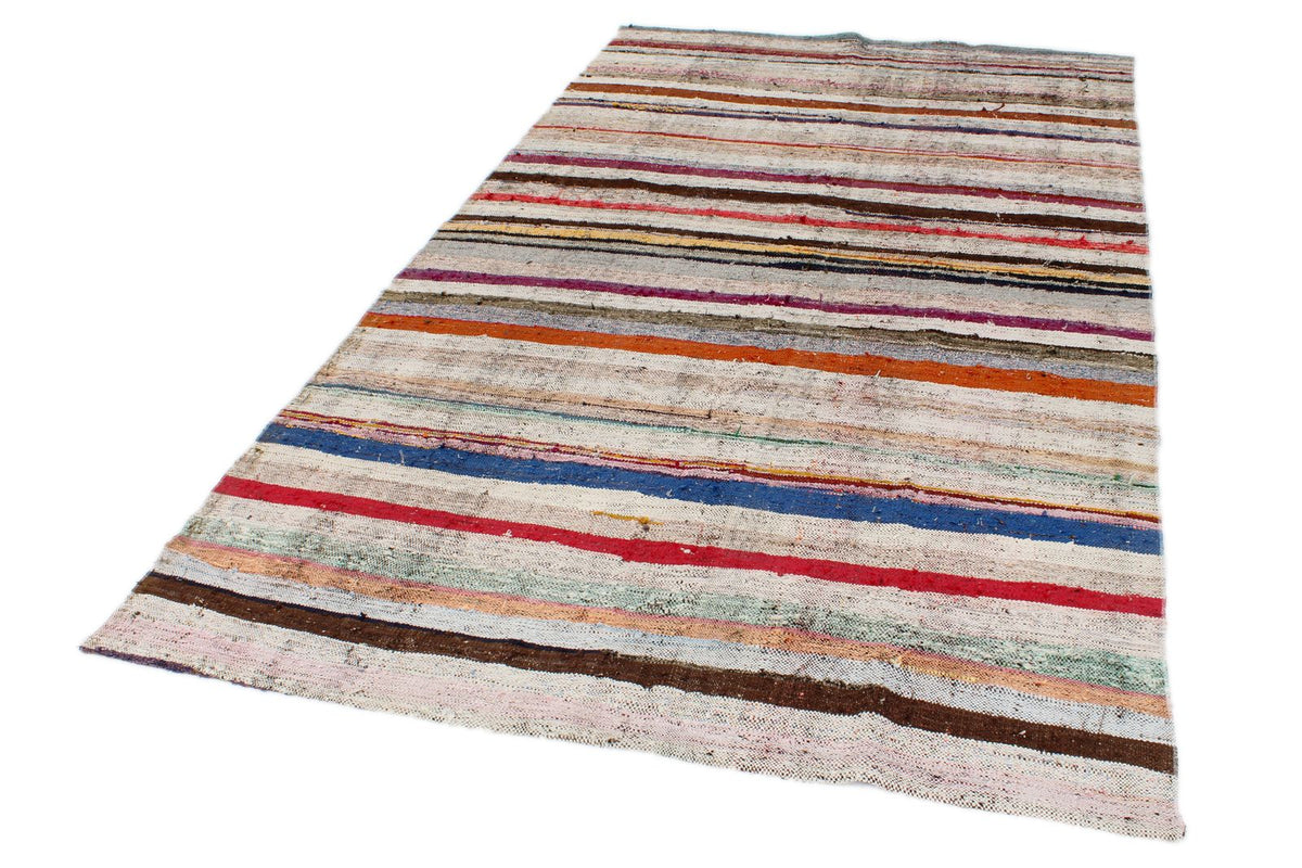 5x9 Multicolor Turkish Tribal Rug