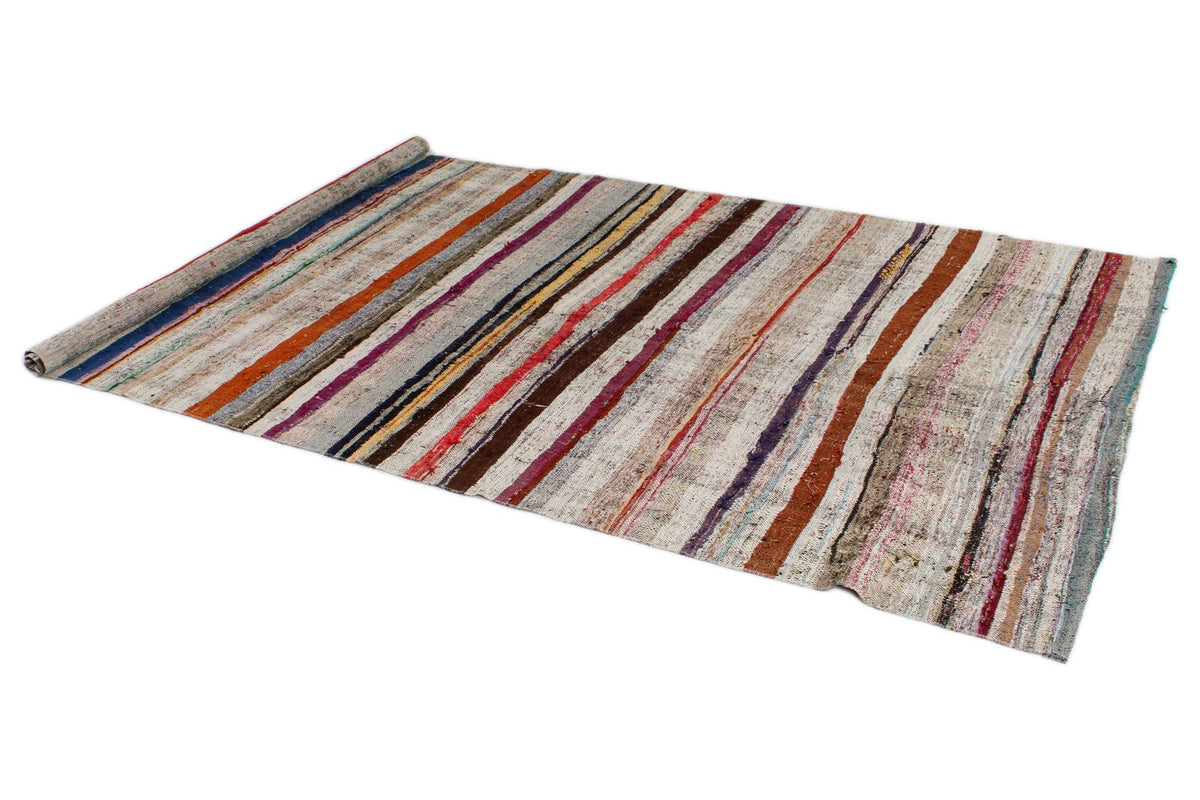 5x9 Multicolor Turkish Tribal Rug