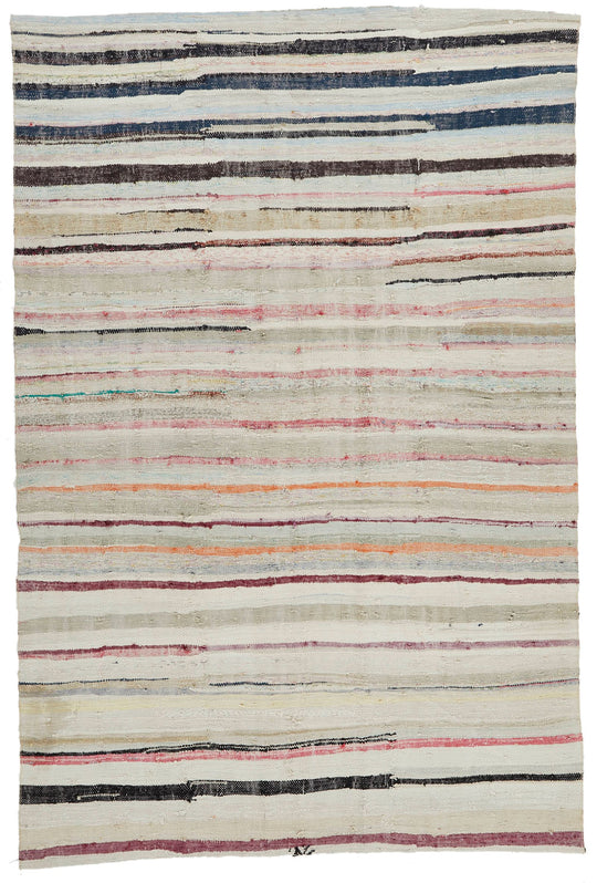 6x9 Multicolor Turkish Tribal Rug