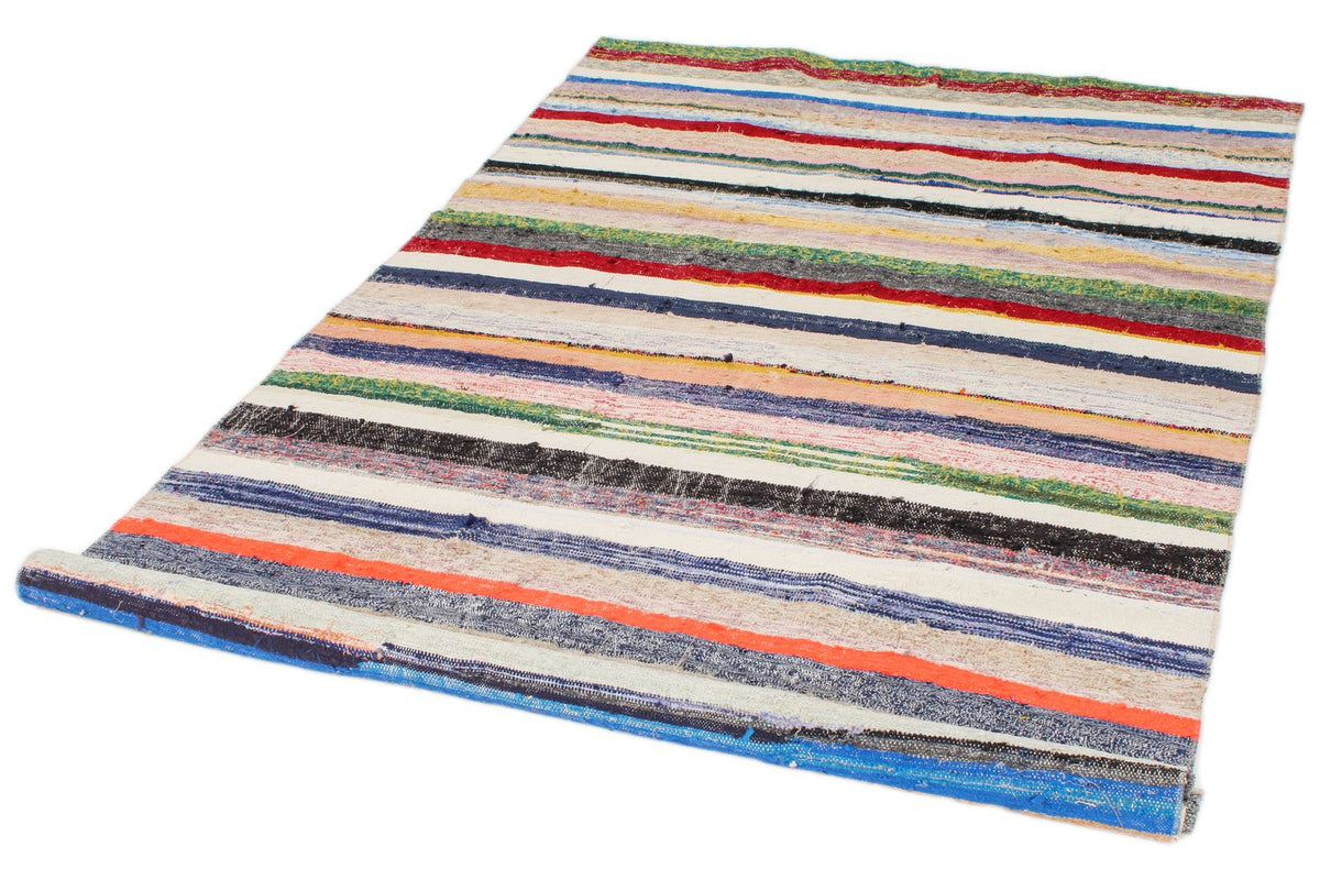 5x9 Multicolor Turkish Tribal Rug