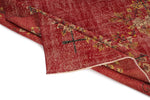 7x10 Red and Yellow Modern Contemporary Rug