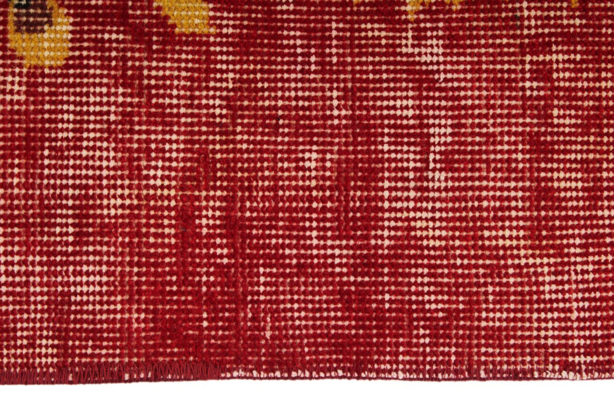 7x10 Red and Yellow Modern Contemporary Rug
