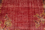 7x10 Red and Yellow Modern Contemporary Rug
