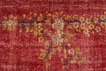 7x10 Red and Yellow Modern Contemporary Rug