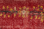 7x10 Red and Yellow Modern Contemporary Rug