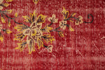 7x10 Red and Yellow Modern Contemporary Rug