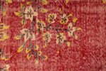 7x10 Red and Yellow Modern Contemporary Rug