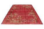 7x10 Red and Yellow Modern Contemporary Rug