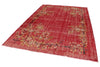 7x10 Red and Yellow Modern Contemporary Rug