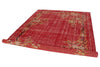 7x10 Red and Yellow Modern Contemporary Rug
