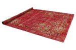 7x10 Red and Yellow Modern Contemporary Rug