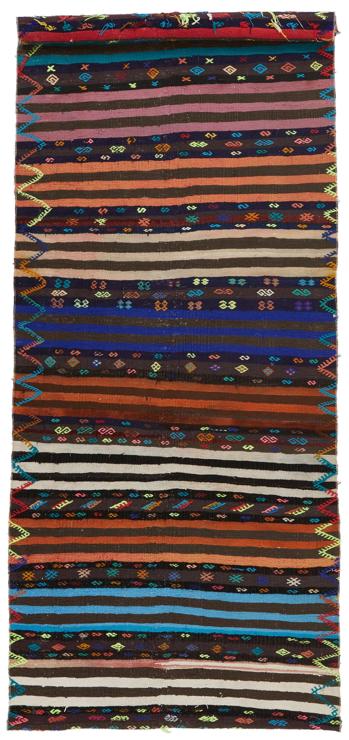 4x11 Multicolor Turkish Tribal Runner