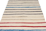 5x10 Ivory and Multicolor Turkish Tribal Runner